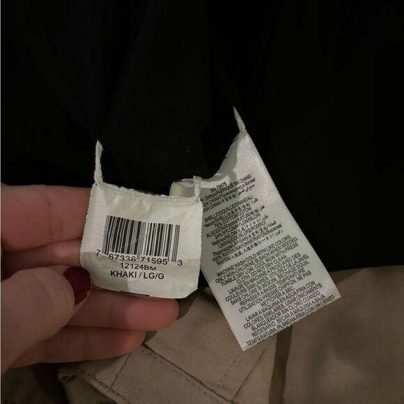 BCBGMaxAzria Dominique Khaki Utility Cape Jacket Large - Picture 10 of 10